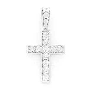 0.15CTW Diamond Minimalist Cross Pendant