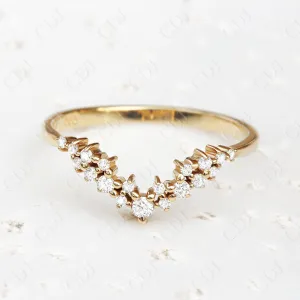 0.15CTW Minimalist Tiny Lab Grown Diamond Wedding Band