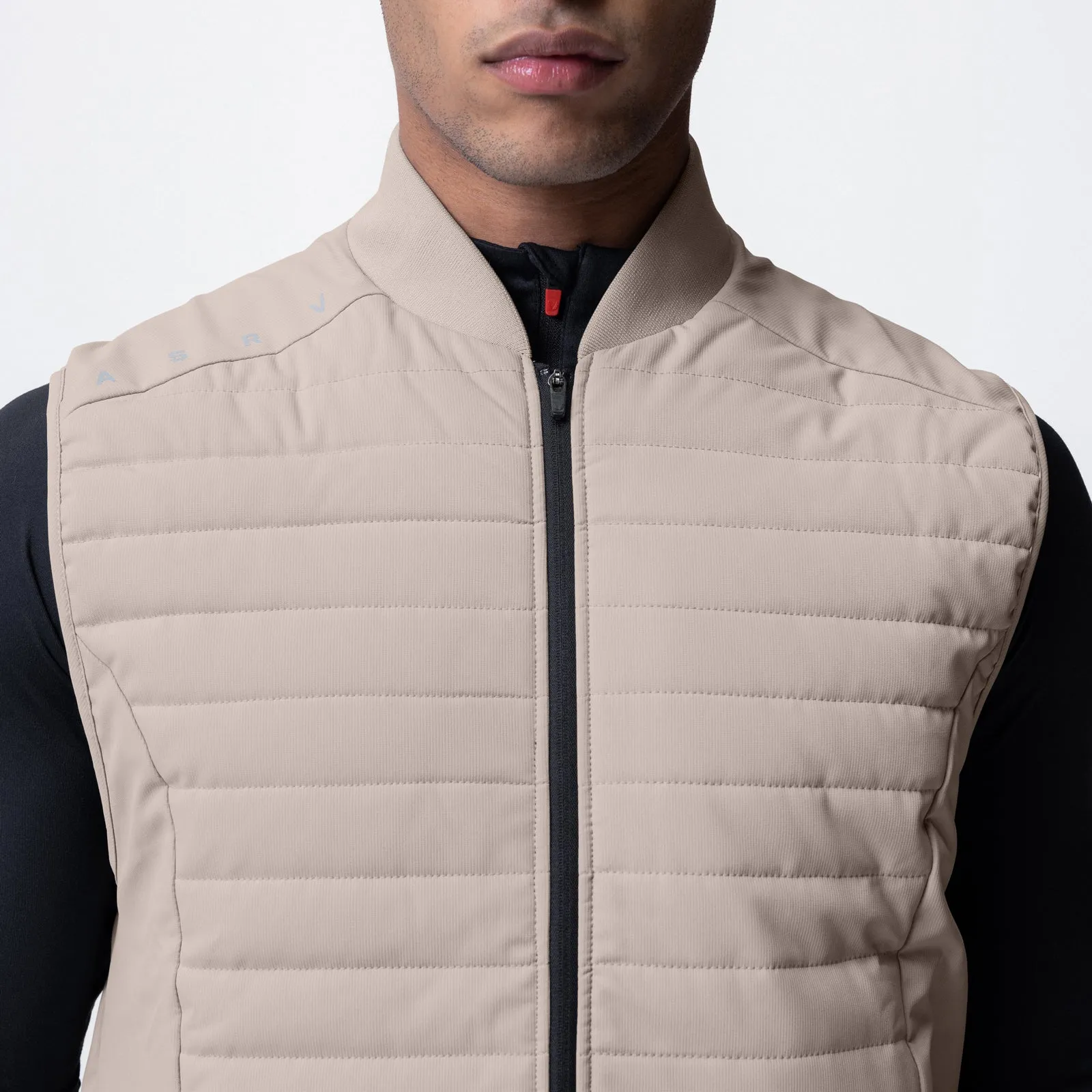 0720. Waterproof Insulated Run Vest  - Chai