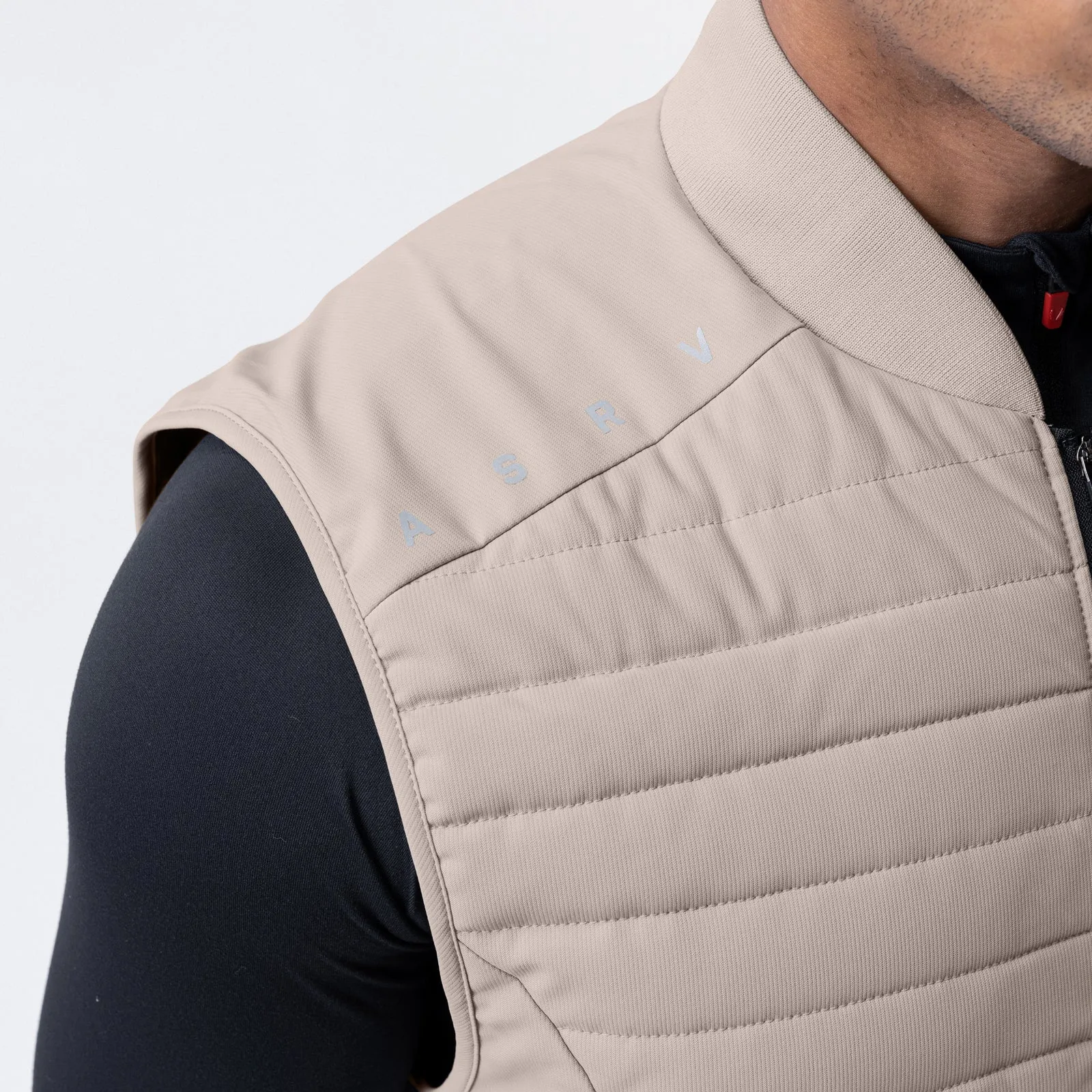 0720. Waterproof Insulated Run Vest  - Chai