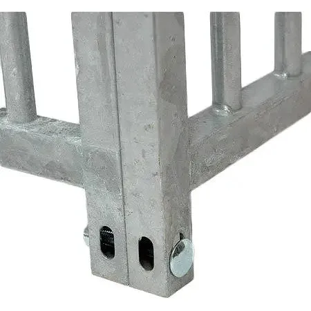 1.0 x 1.84m ¾ Solid Galvanised Dog Run Panel - 5cm Gap