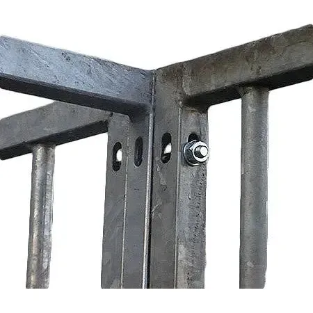 1.0 x 1.84m ¾ Solid Galvanised Dog Run Panel - 5cm Gap