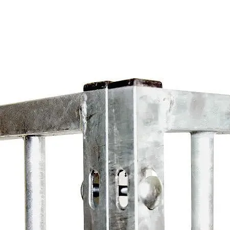 1.0 x 1.84m ¾ Solid Galvanised Dog Run Panel - 5cm Gap