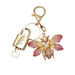100%  Louis Vuitton Lock and Key with Unbranded Keychain, Keycharm, Bagcharm