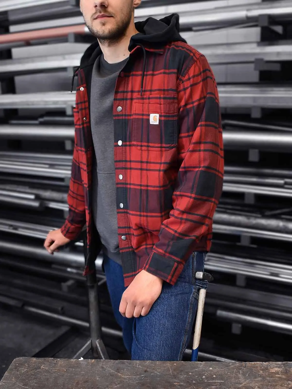 105621&#x20;Work&#x20;Shirt&#x20;Jacket&#x20;Flannel&#x20;Fleece&#x20;Lined&#x20;-&#x20;Carhartt