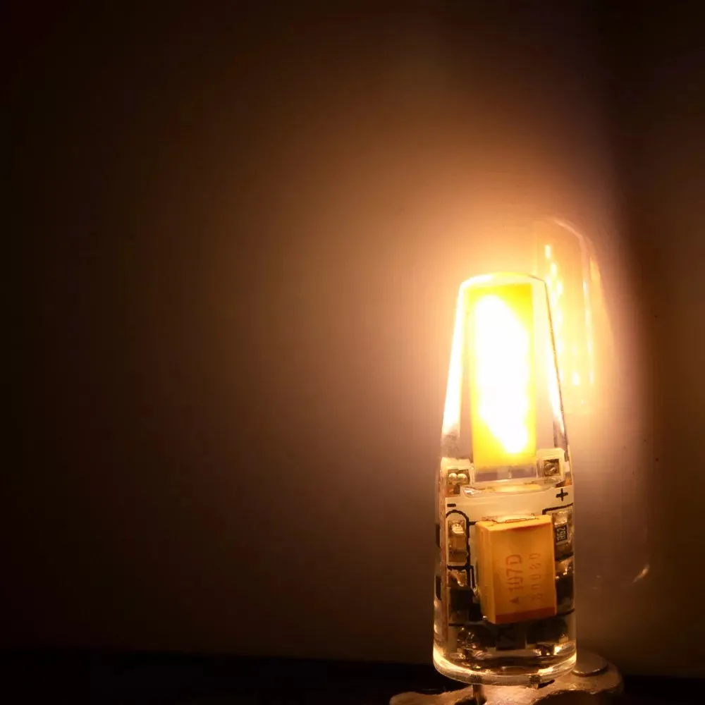 10PCS Dimmable Mini G4 LED COB Lamp  6W Bulb AC DC 12V 220V Candle Lights Replace 30W 40W Halogen for Chandelier Spotlight
