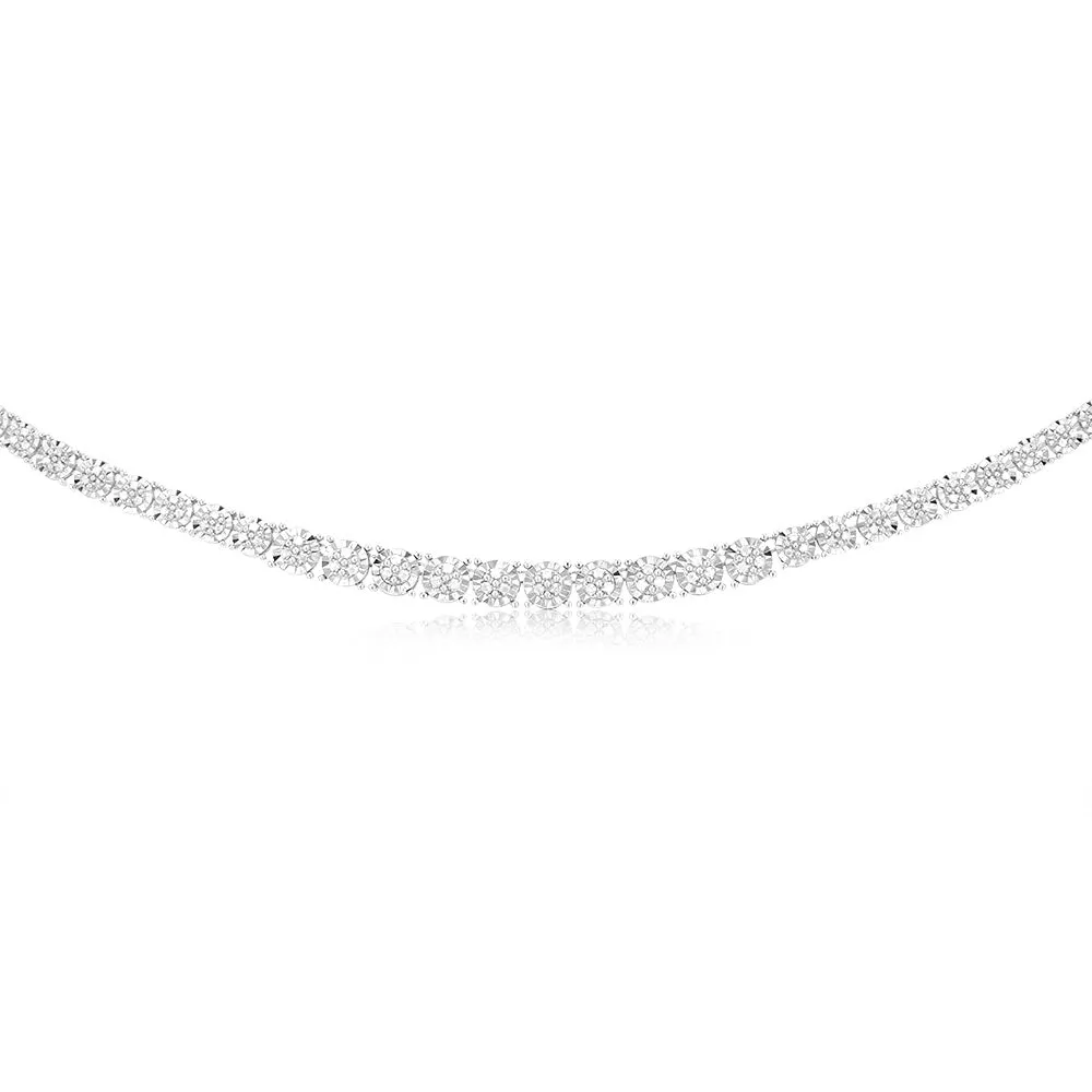 1.1 Carat Diamond Chain in Sterling Silver
