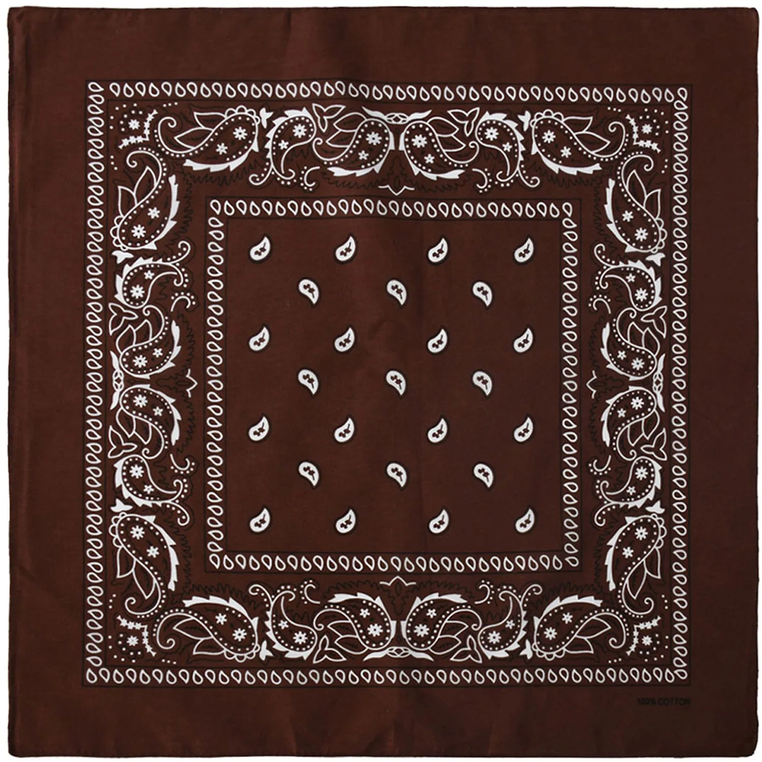 12-Pack Bandana Headband - Brown