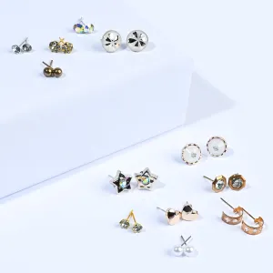 12 Pairs Charming Ears Studs/Tops For Girls