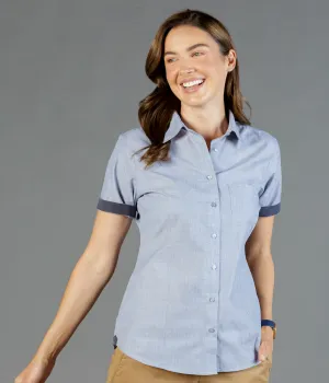 1253WHS End On End Short Sleeve Casual Slim Fit Shirt