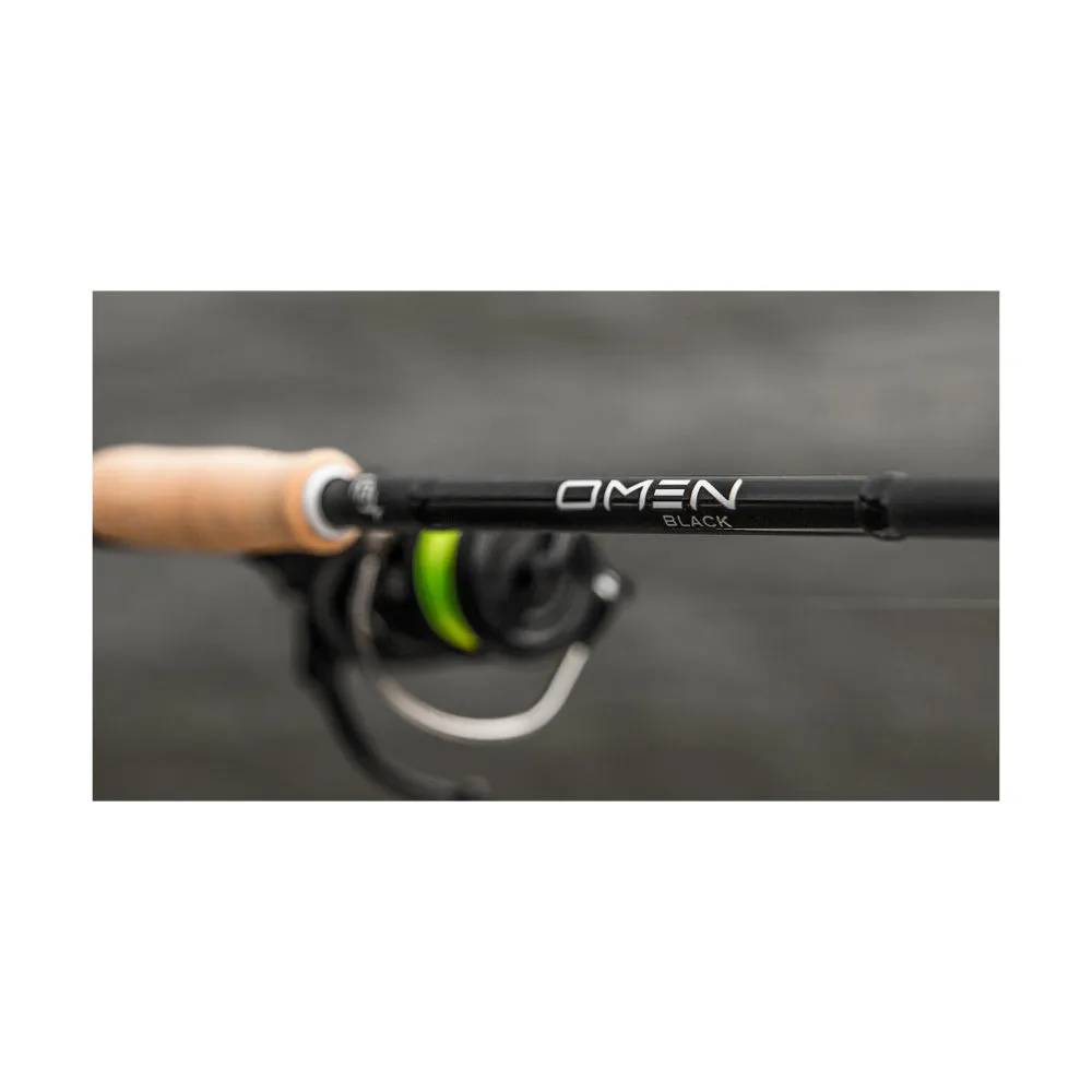 13 Fishing Omen Black 6'6 Two Piece Light 3-8lb Spin Rod