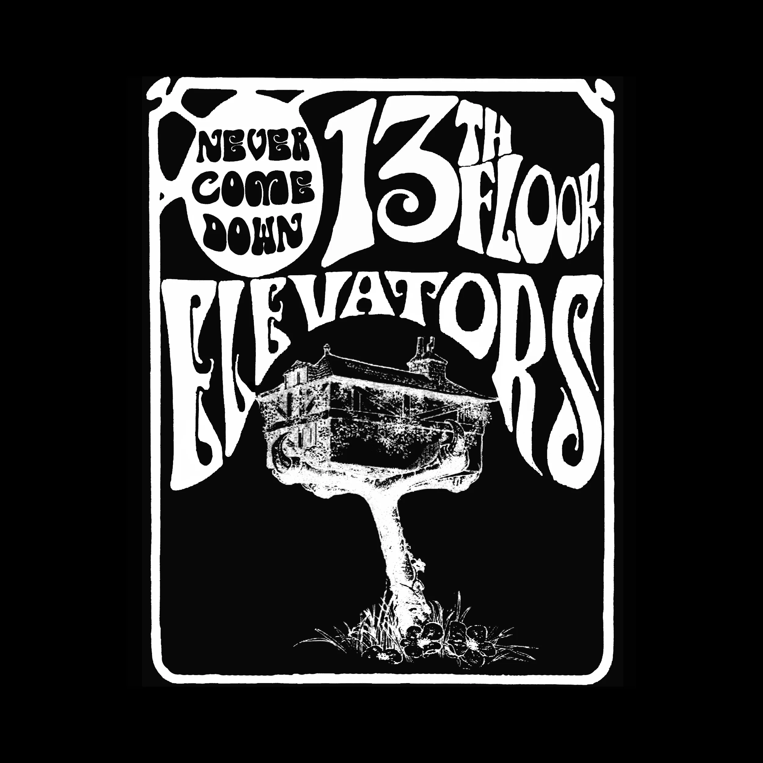 13th Floor Elevators Never Come Down Slim Fit Tee