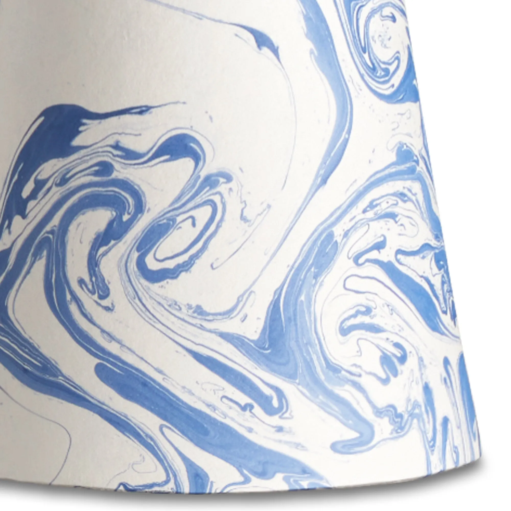 14cm tall tapered hand made marble paper shade in Tiber