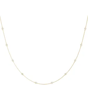 14ct Gold Lab Grown Diamond Necklace (1 1/2 ct. TDW)