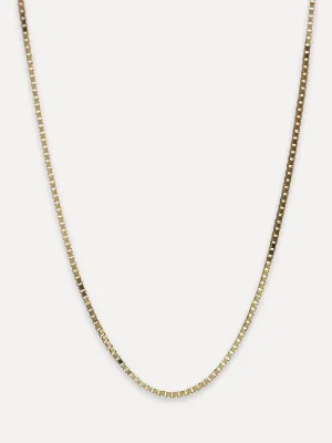 14K 0.7mm Box Chain