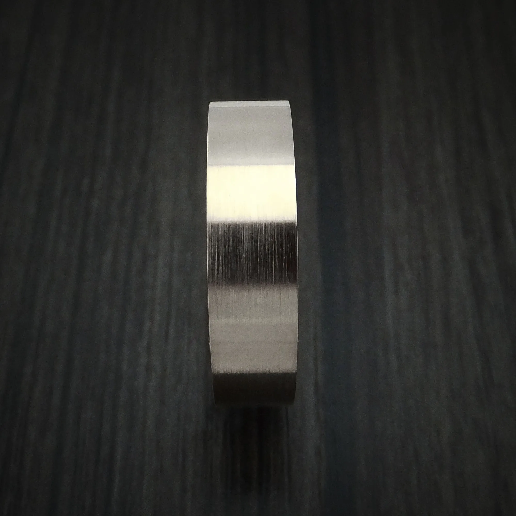 14K White Gold Classic Style Wedding Men's Band Custom Made