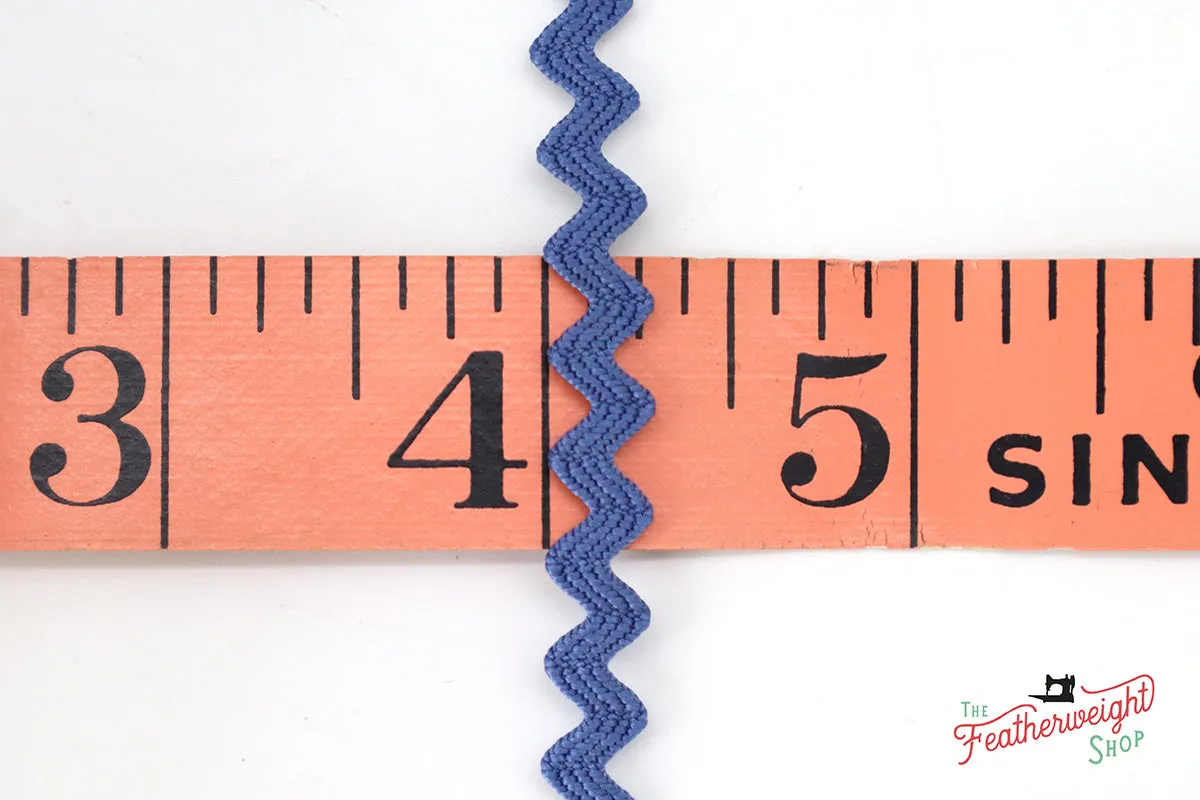 1/4" Inch DENIM VINTAGE TRIM RIC RAC by Lori Holt (by the yard)