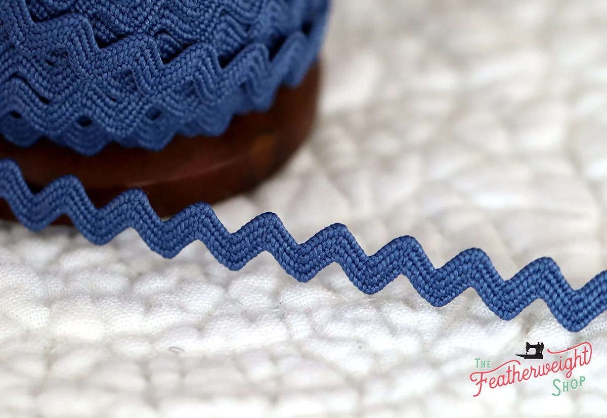 1/4" Inch DENIM VINTAGE TRIM RIC RAC by Lori Holt (by the yard)