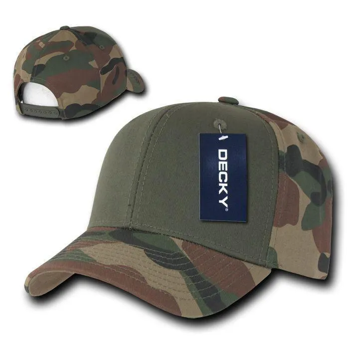 15 Lot Decky Cotton Camouflage Baseball Hats Caps Snapback Wholesale Lots
