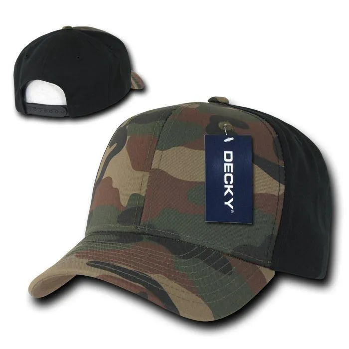 15 Lot Decky Cotton Camouflage Baseball Hats Caps Snapback Wholesale Lots