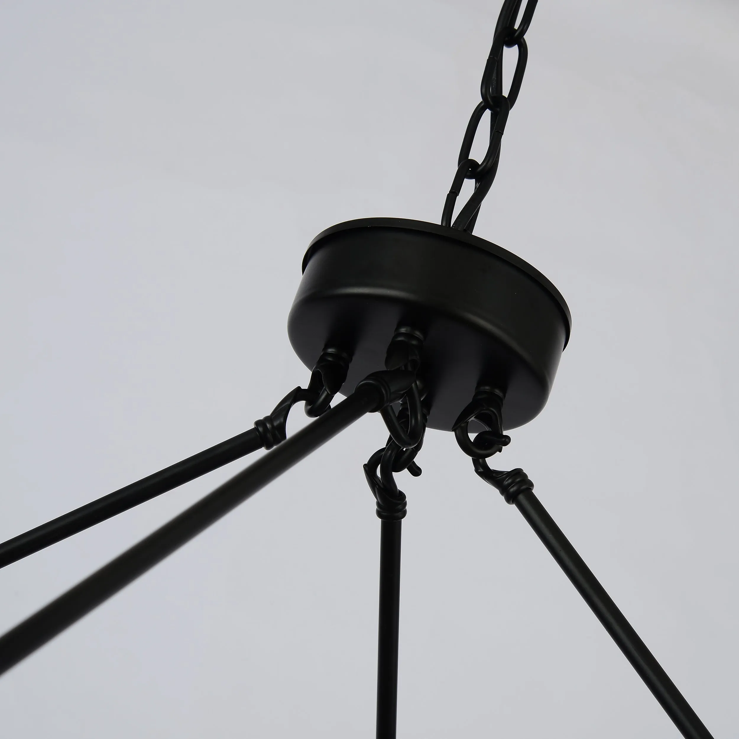 18-Lights Candle Wagon Wheel Chandelier