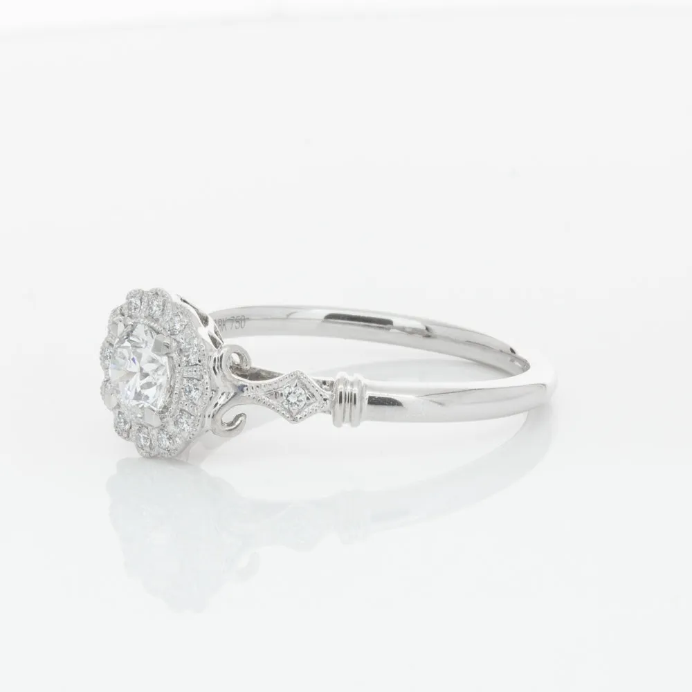 18ct White Gold .50ct Diamond Versailles Ring