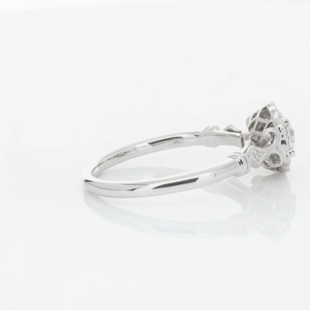 18ct White Gold .50ct Diamond Versailles Ring