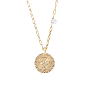 18K Gold Plated Zodiac Birth Coin