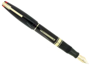 1940 TRANSPARENT RED WATERMAN 100 YEAR OVERSIZE FOUNTAIN PEN F-BBB NIB RESTORED