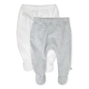 2-Pack Organic Cotton Footed Pants
