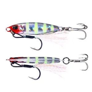 2 PCS HENGJIA Shore Casting Lead Fish Long-distance Casting Sinker Double Hook Lure, Size: 32g(8)