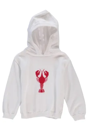 20046-Kickin Crawfish Zip Back White Baby Sweater
