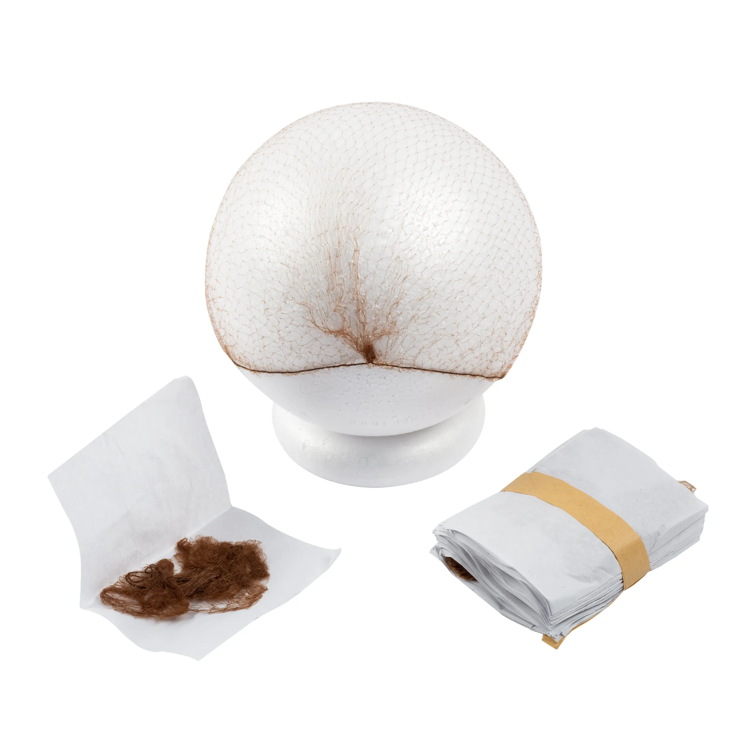 28" Light Brown Latex Free Light Weight Hairnets, Case of 2,880