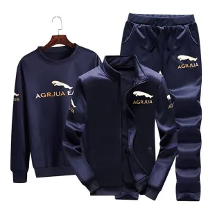 3 Pieces/Set Polyester Fitness Tracksuit