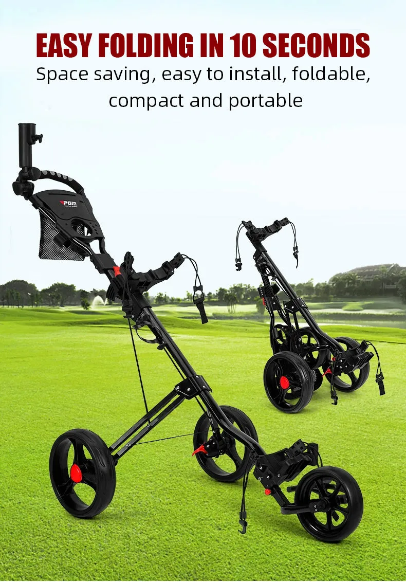 3-Wheel Lightweight Portable Cart With Seat