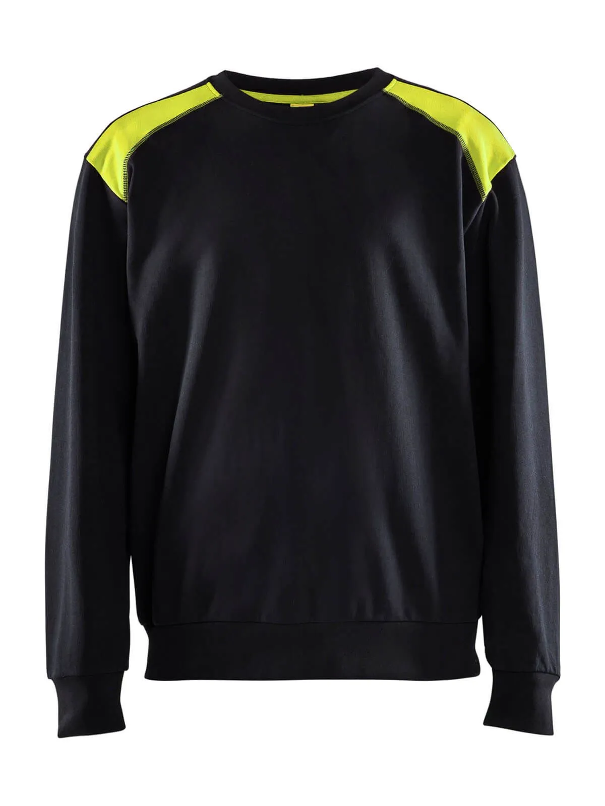 3580-1158&#x20;Work&#x20;Sweater&#x20;Two&#x20;Colour&#x20;Cotton&#x20;-&#x20;Bl&#xE5;kl&#xE4;der