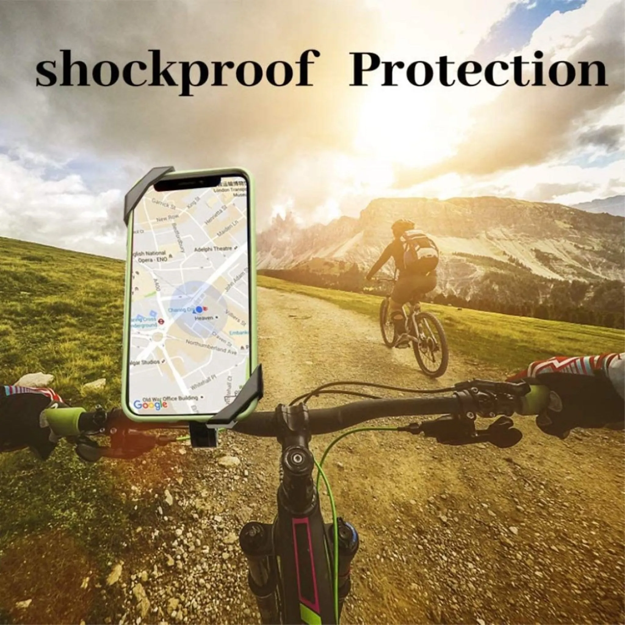 360 degree bicycle handlebar phone mount
