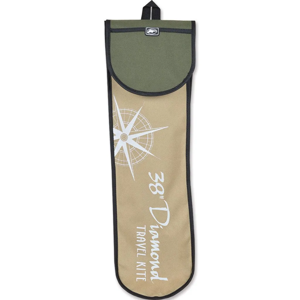 38 in. Travel Diamond Kite - Neon Tron