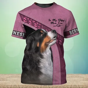 3D Dog T Shirts, In My Dog Mom Era Bernese Mountain Love All Over Print T-Shirt, Gift For Pet Loves