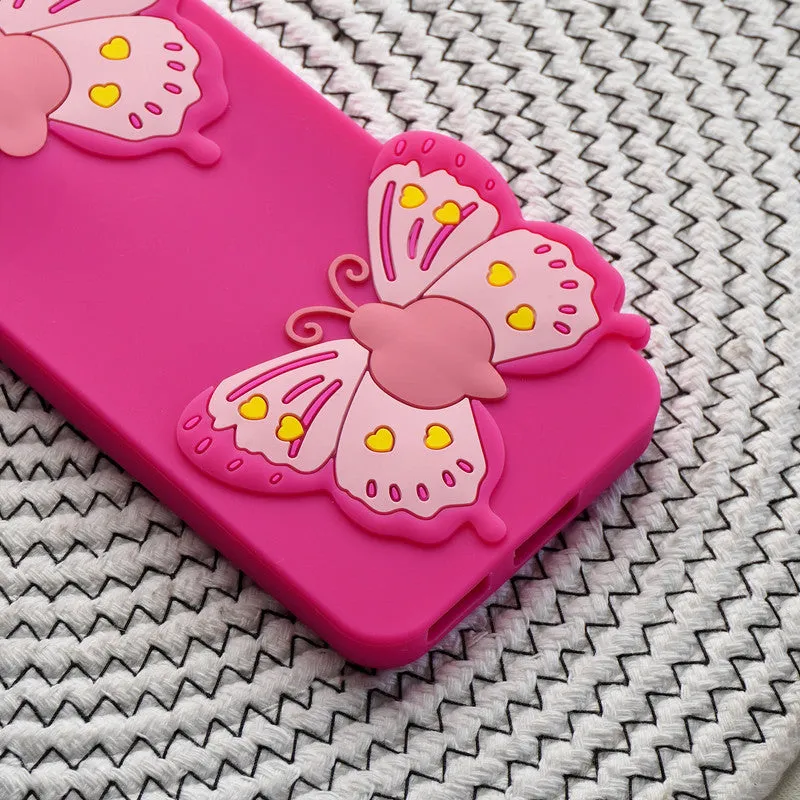 3D Vibrant Butterfly Silicone Phone Case For Vivo Y95