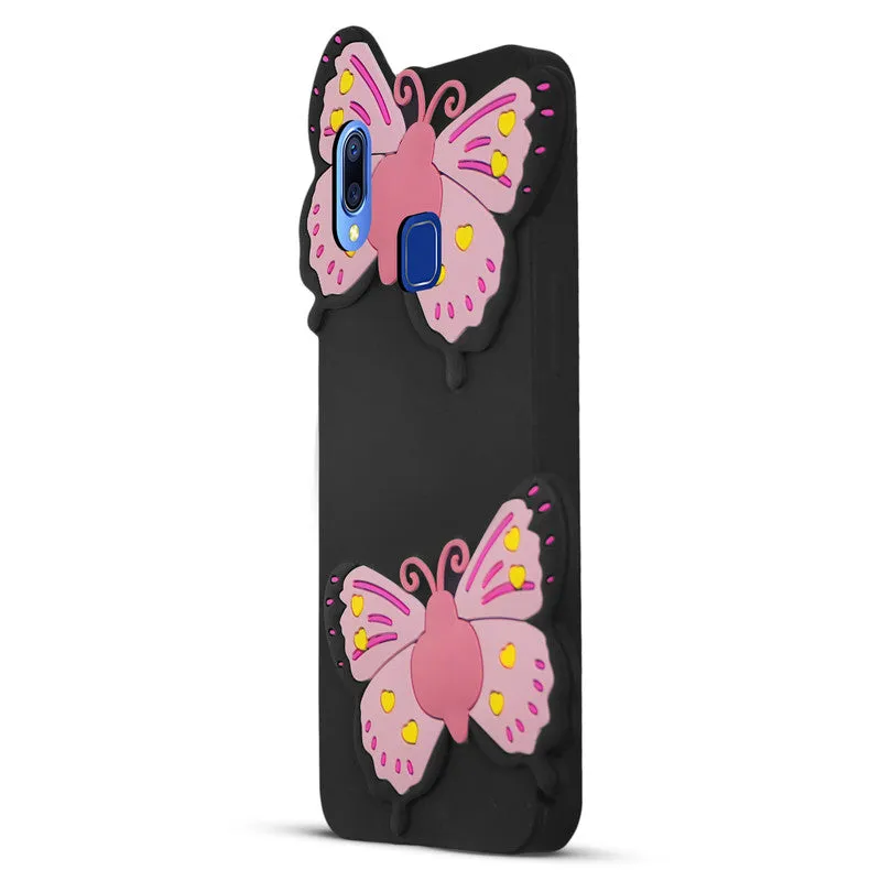 3D Vibrant Butterfly Silicone Phone Case For Vivo Y95