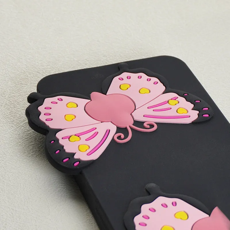 3D Vibrant Butterfly Silicone Phone Case For Vivo Y95