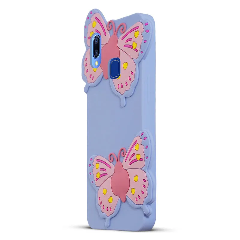 3D Vibrant Butterfly Silicone Phone Case For Vivo Y95