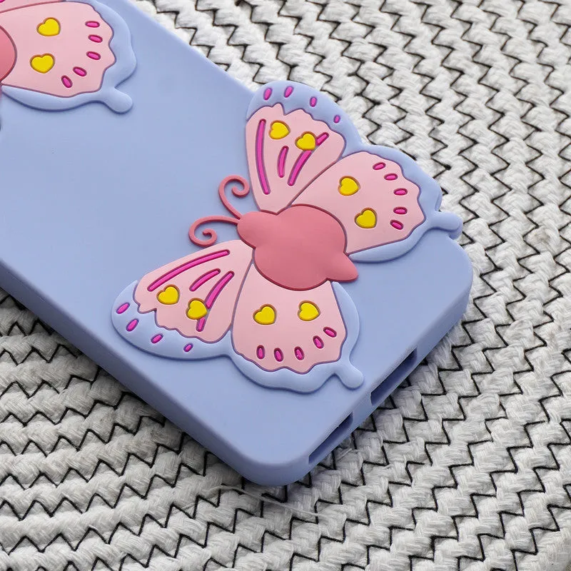 3D Vibrant Butterfly Silicone Phone Case For Vivo Y95