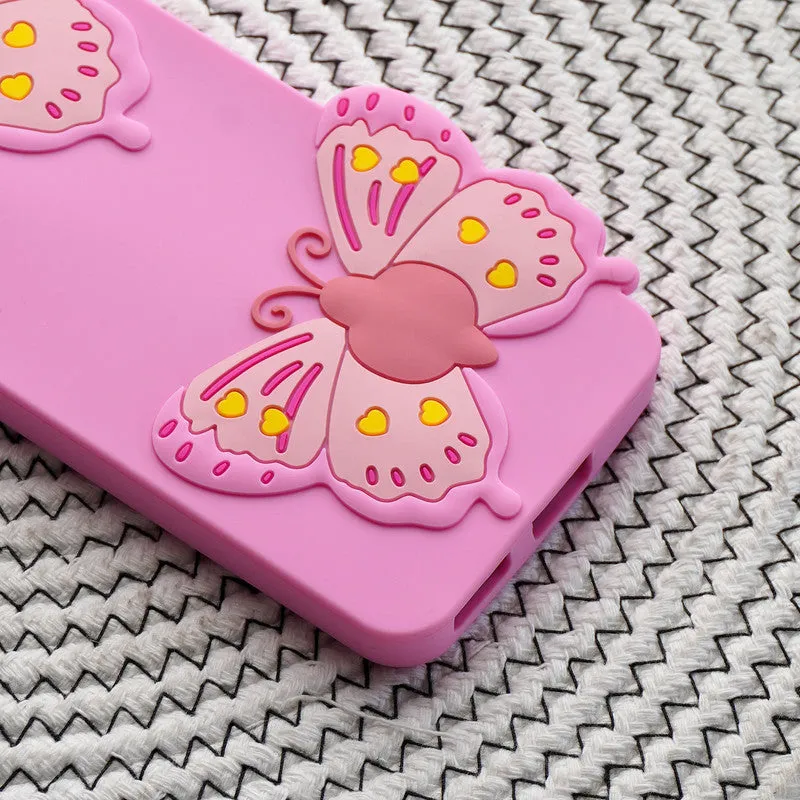 3D Vibrant Butterfly Silicone Phone Case For Vivo Y95