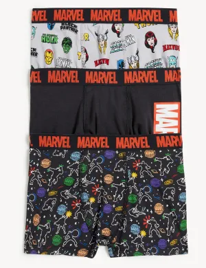 3pk Cotton Rich Marvel™ Trunks
