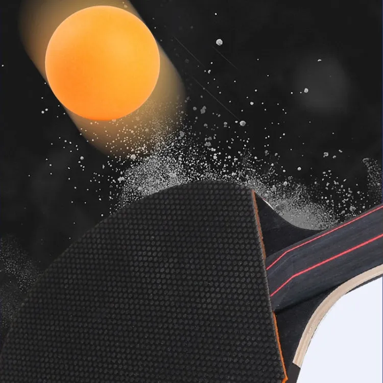 4 Star Table Tennis Racquet with 3 Balls & Bag Set, Style: Long Handle