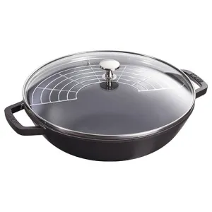 4.5qt Cast Iron Perfect Pan, Black Matte