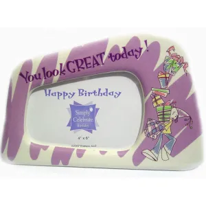 4x6 Ceramic You look Great Today Photo Frame by Enesco