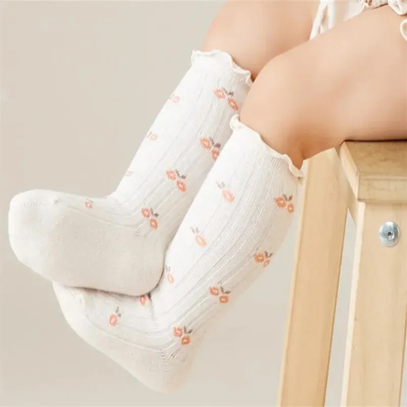 5-Pack Blossom Cotton Long Socks